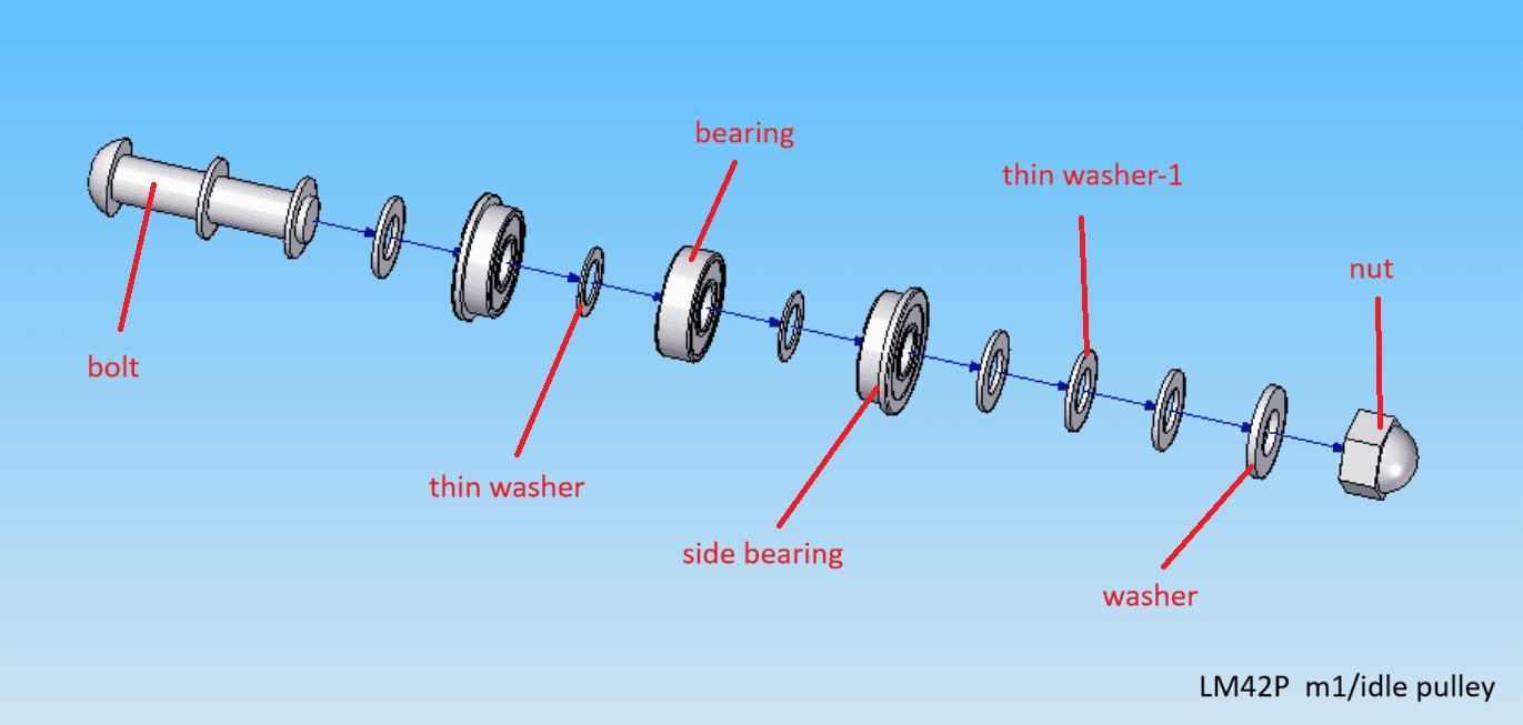 Idle Pulley exploded view